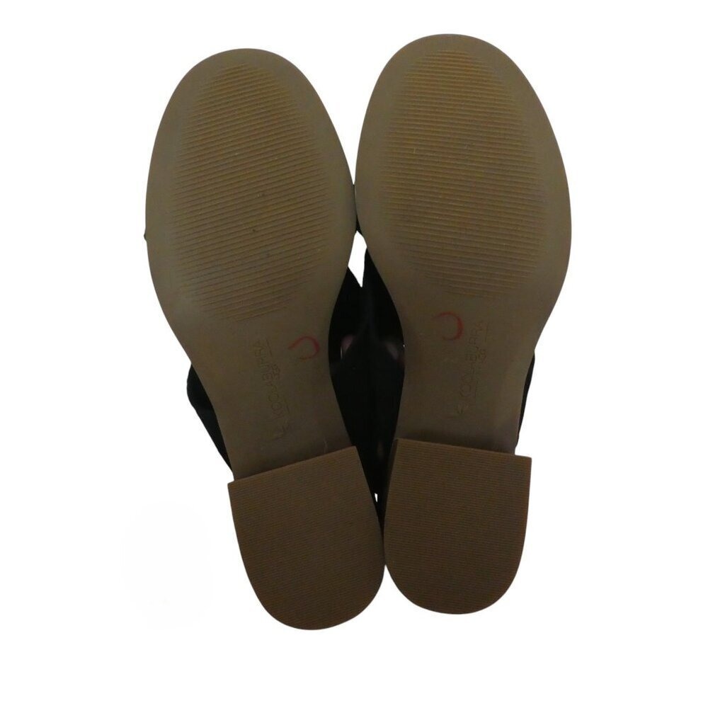 Koolaburra by UGG Kaiah Sandal Women 8.5 Black Suede Block Heel Ankle Strap - Picture 10 of 14